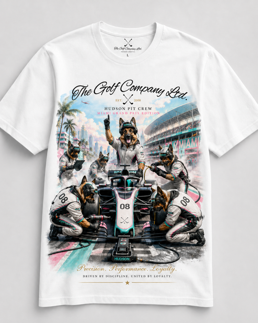 Hudson Pit Crew Tee — Miami Race Weekend Edition