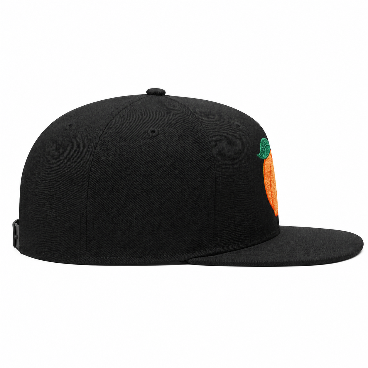 Green cap with a black bear logo on a white background