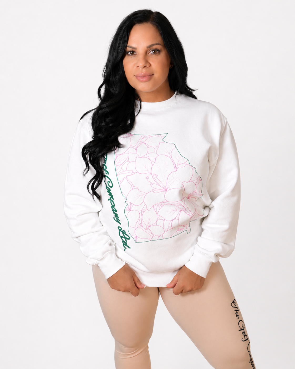 Georgia Azalea Floral Crewneck