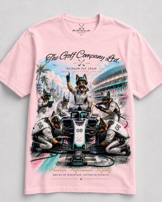 Hudson Pit Crew Tee — Miami Race Weekend Edition