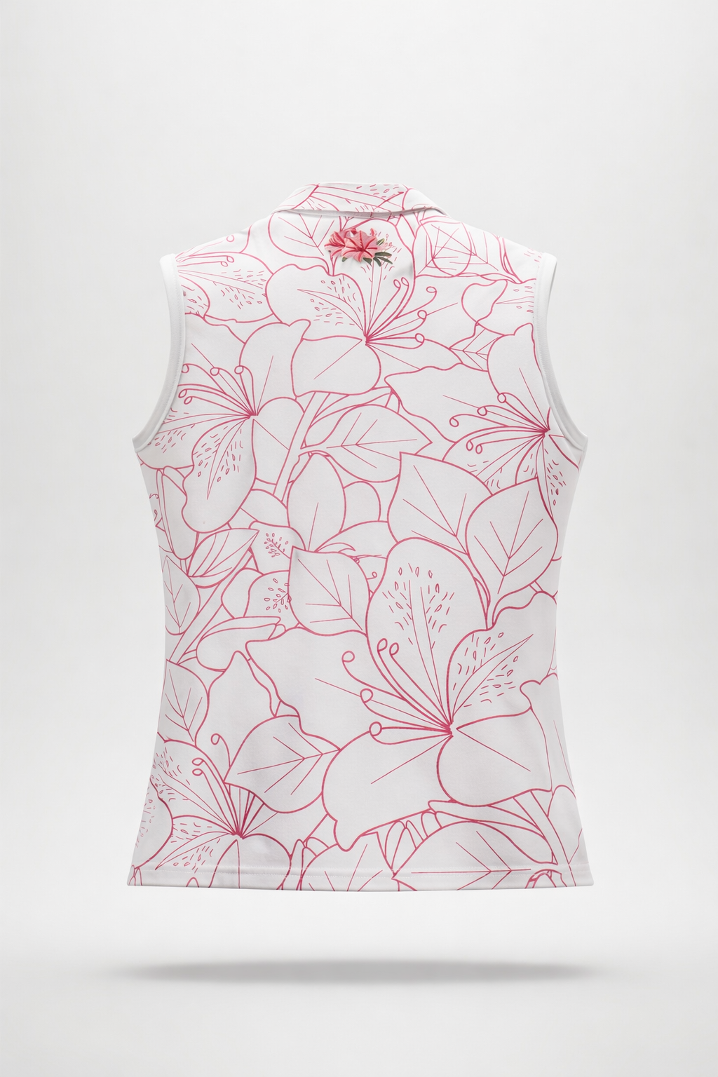 Augusta Collection Women’s Azalea Floral Sleeveless Quarter-Zip