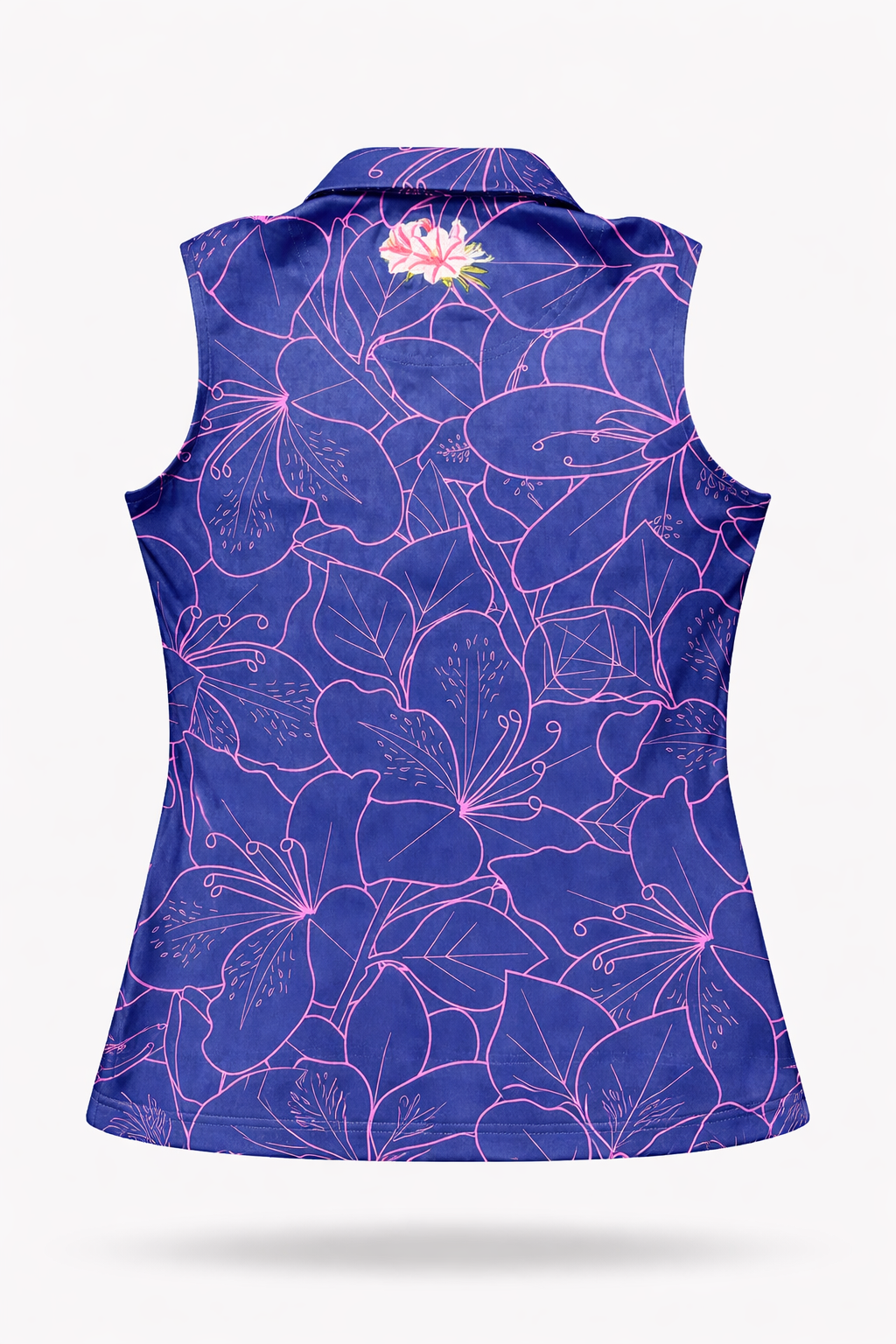 Augusta Collection Women’s Azalea Floral Sleeveless Quarter-Zip