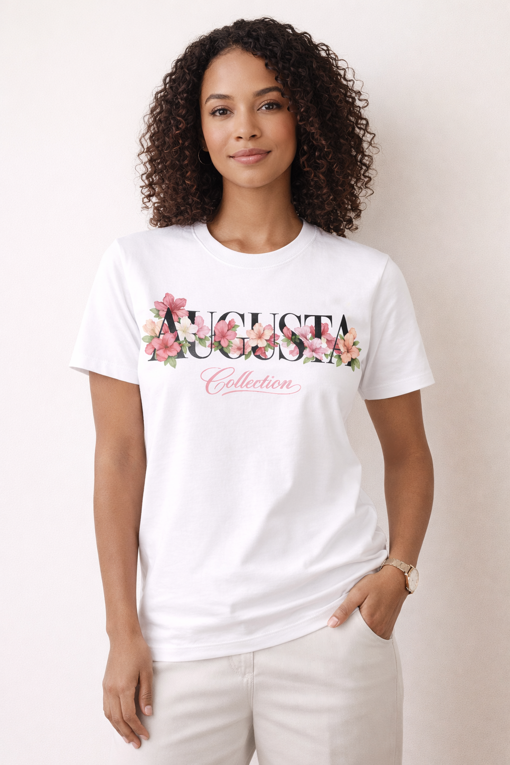 Augusta Collection Azalea Floral Tee