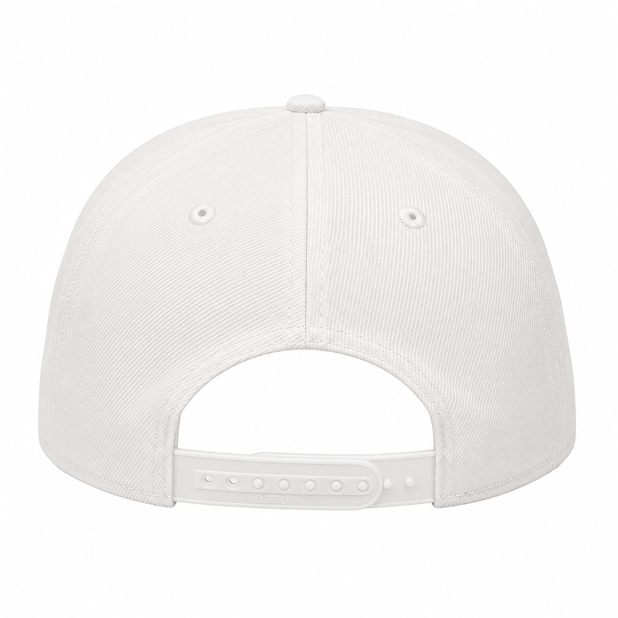 White baseball cap on a white background